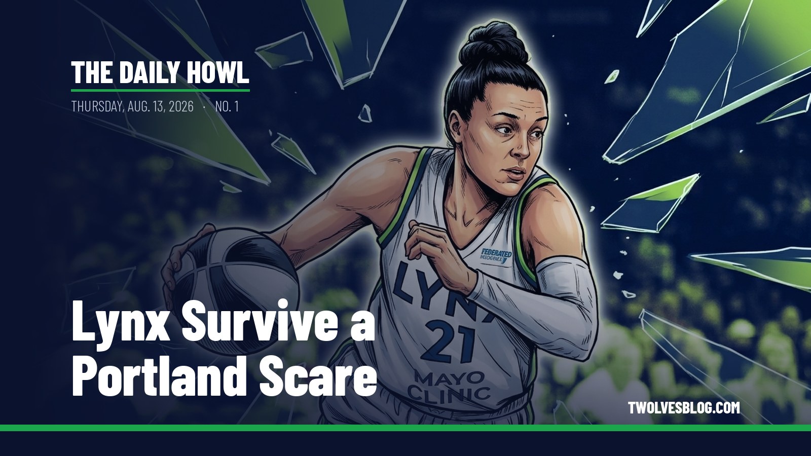 The Daily Howl for Thursday, Aug. 13, 2026: Lynx Survive a Portland Scare