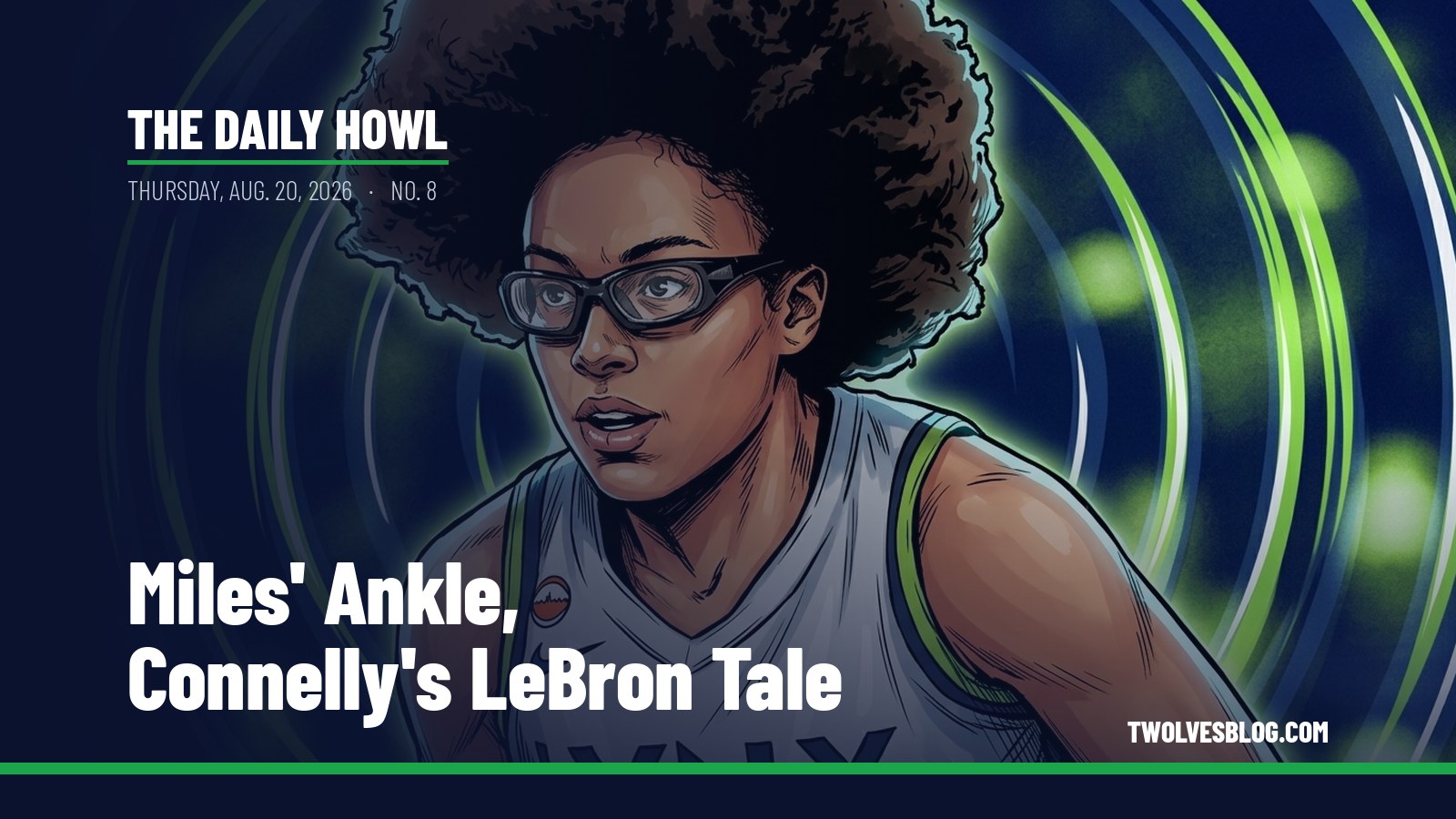 The Daily Howl for Thursday, Aug. 20, 2026: Miles' Ankle, Connelly's LeBron Tale