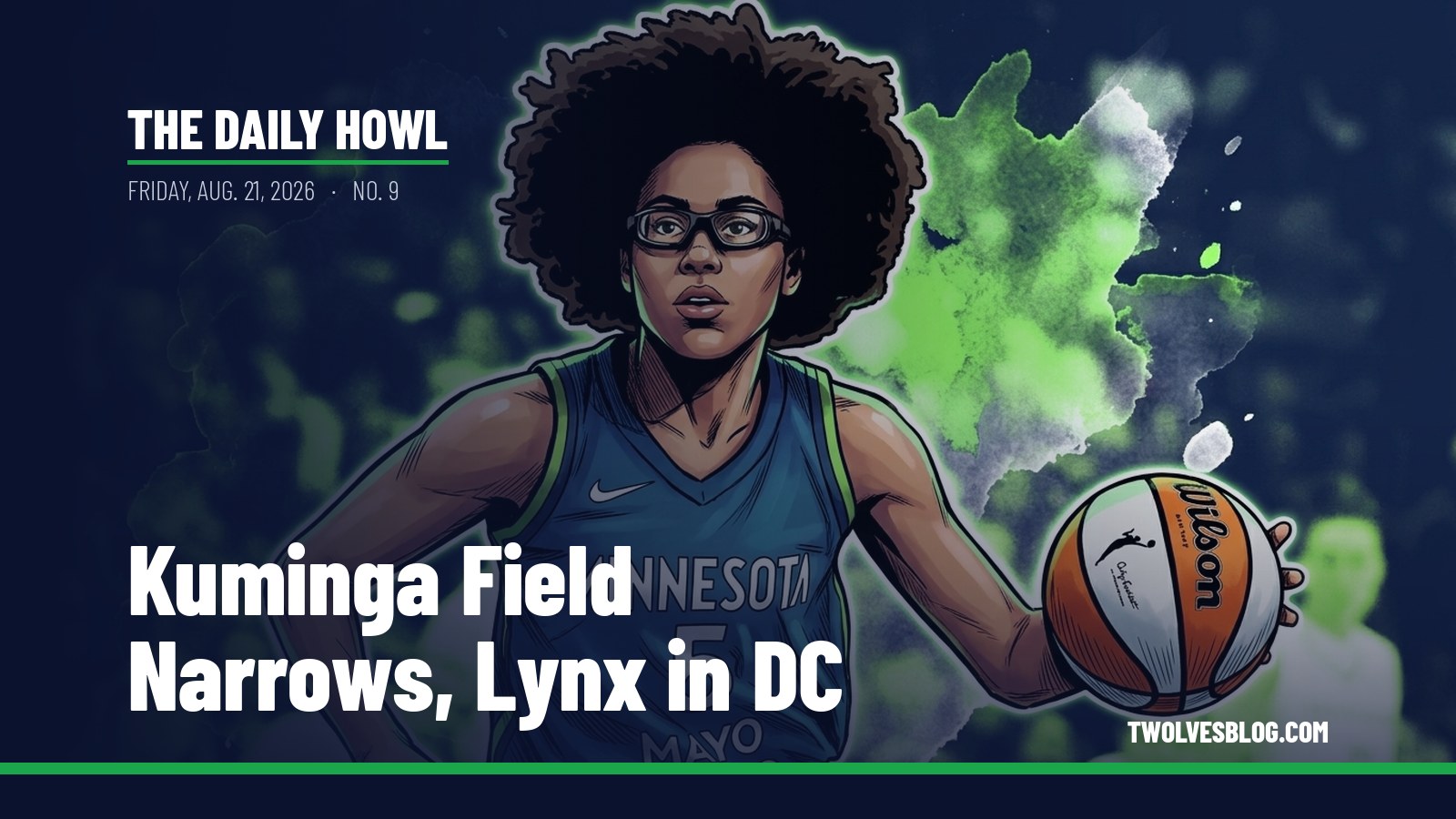 The Daily Howl for Friday, Aug. 21, 2026: Kuminga Field Narrows, Lynx in DC