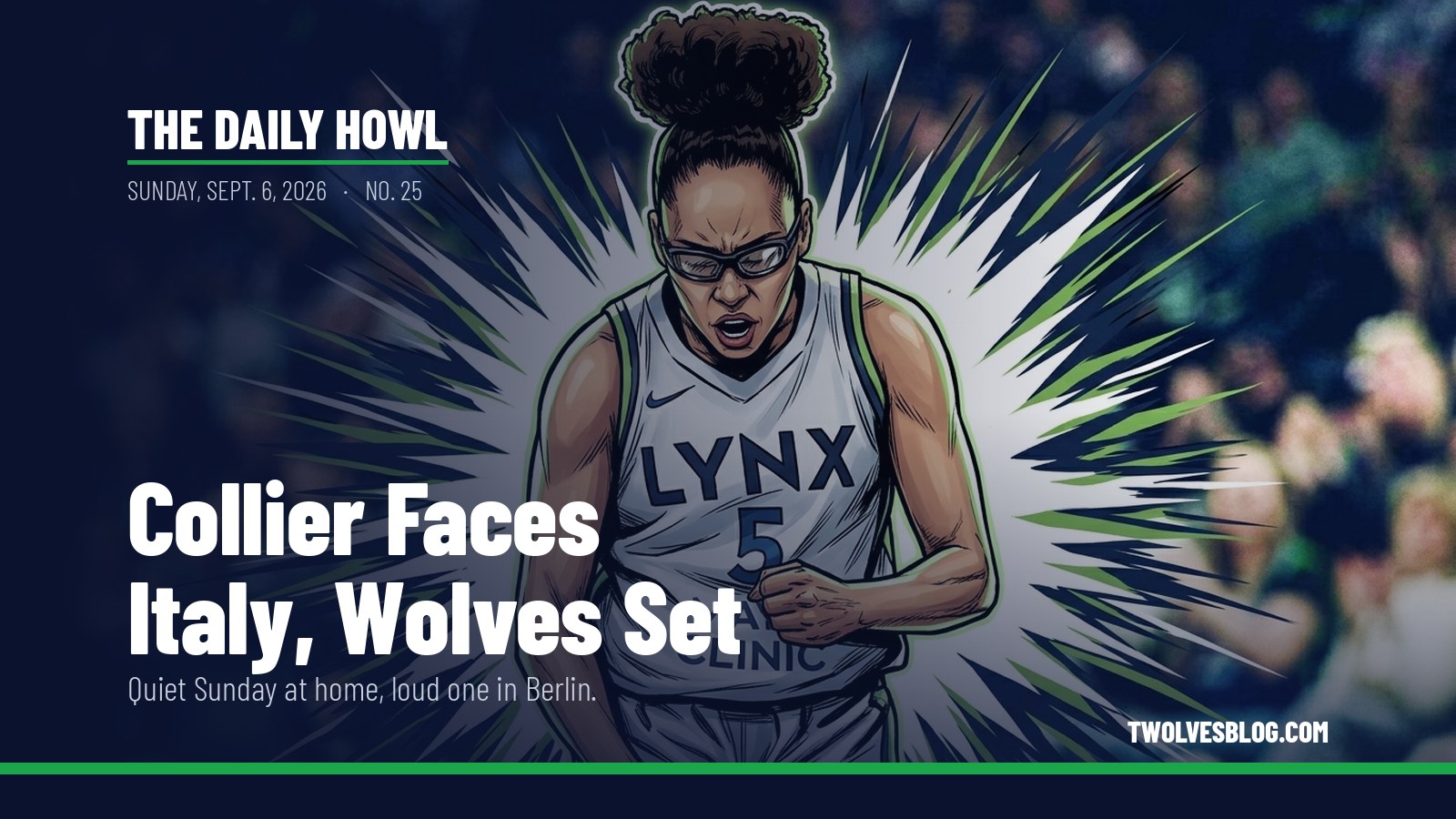 The Daily Howl for Sunday, Sept. 6, 2026: Collier Faces Italy, Wolves Set