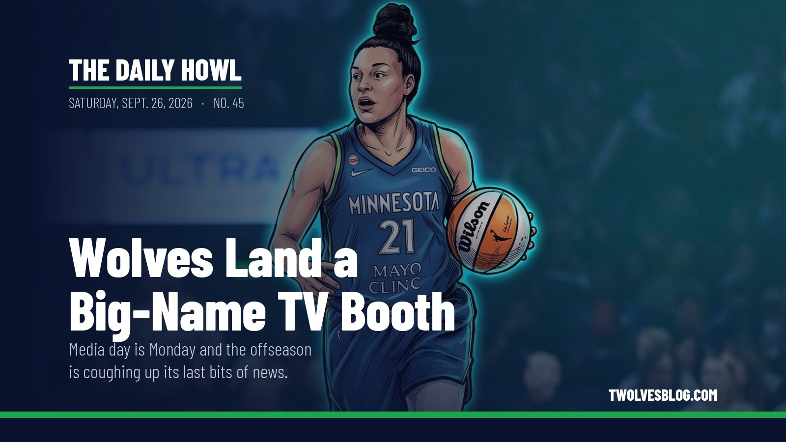The Daily Howl for Saturday, Sept. 26, 2026: Wolves Land a Big-Name TV Booth