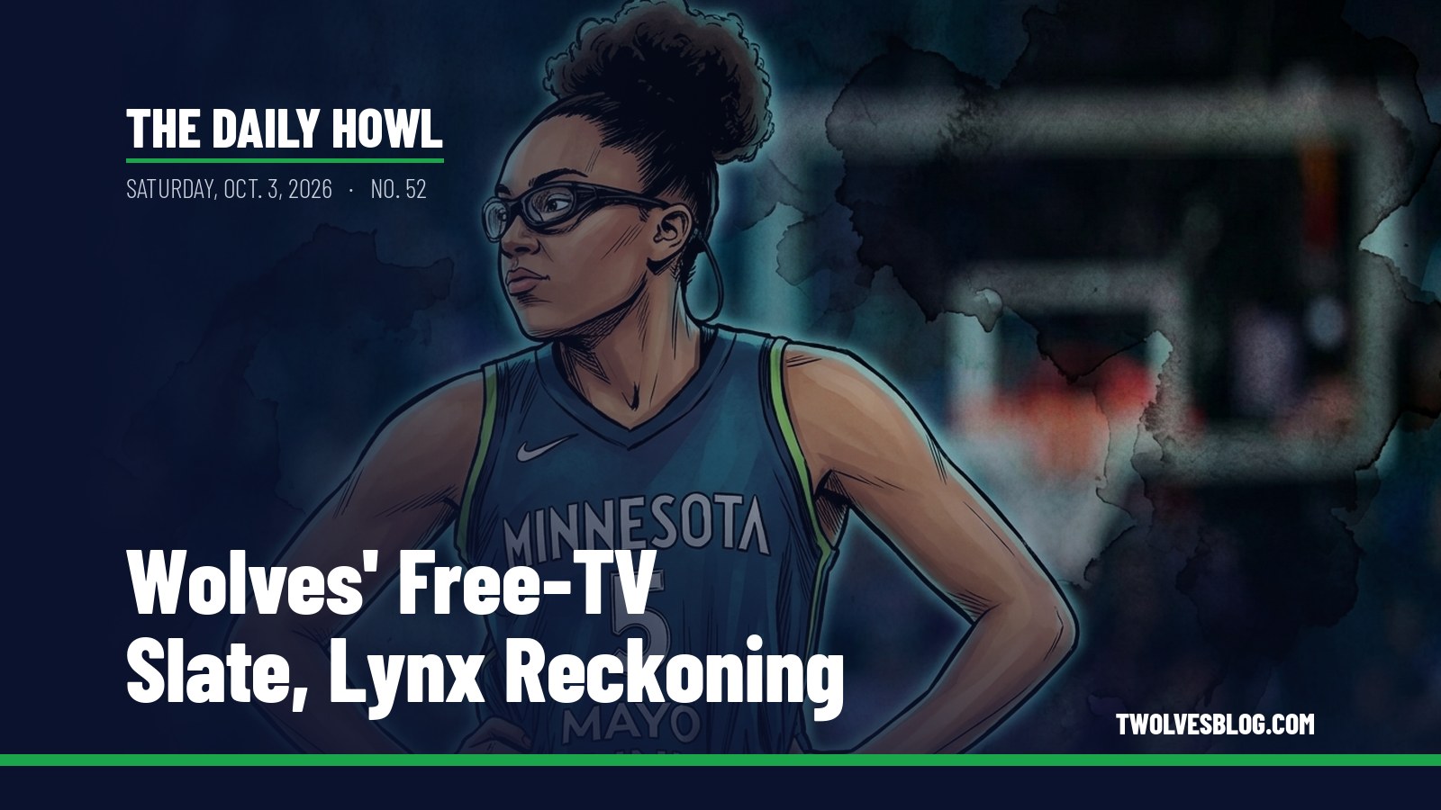 The Daily Howl for Saturday, Oct. 3, 2026: Wolves' Free-TV Slate, Lynx Reckoning