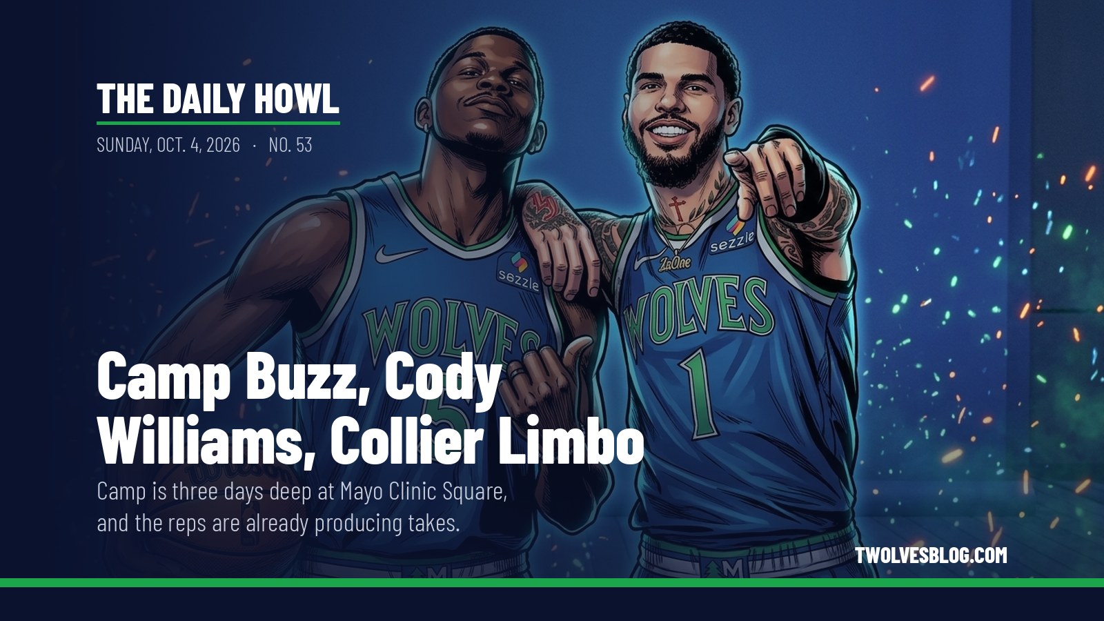 The Daily Howl for Sunday, Oct. 4, 2026: Camp Buzz, Cody Williams, Collier Limbo