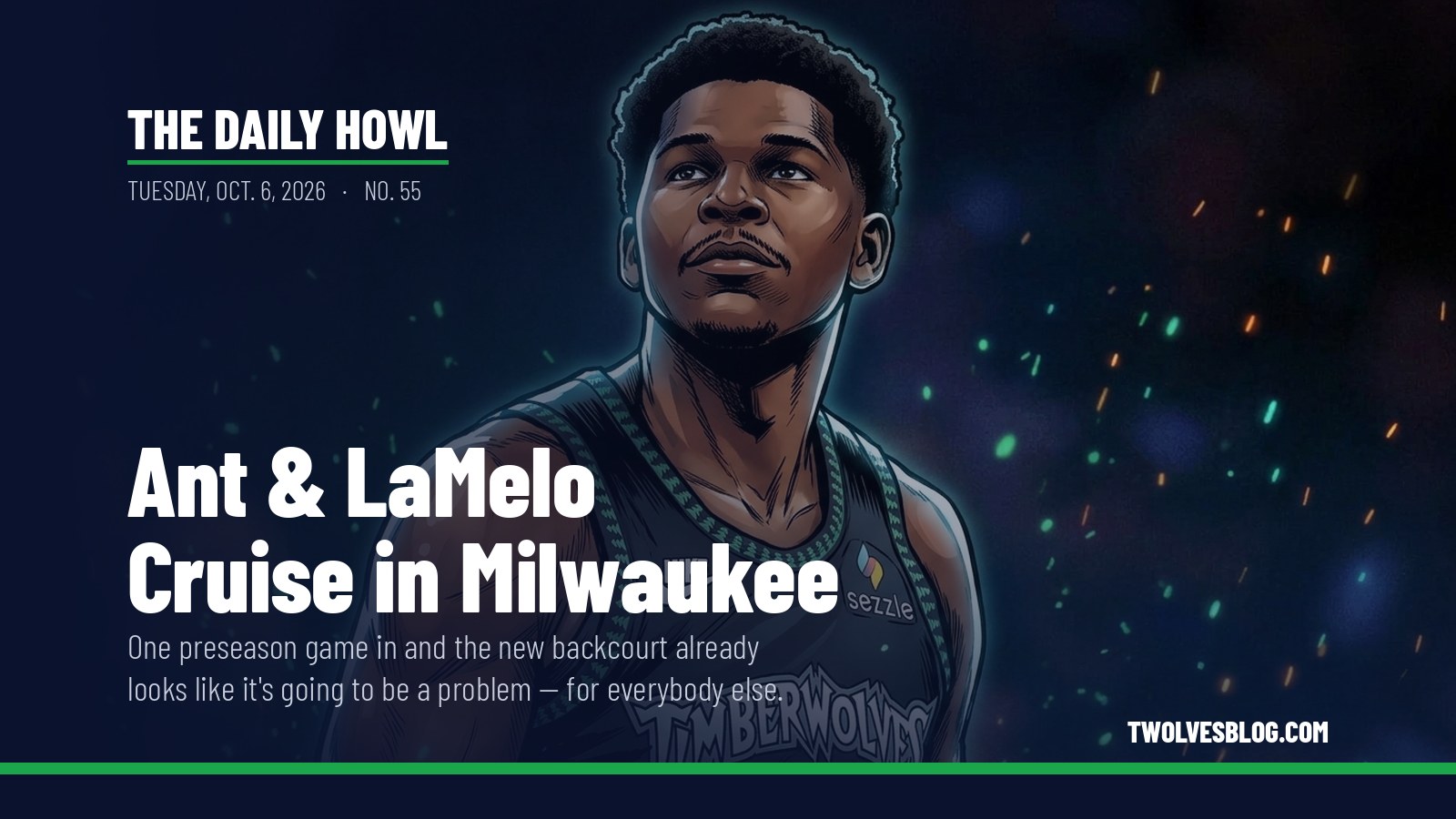 The Daily Howl for Tuesday, Oct. 6, 2026: Ant & LaMelo Cruise in Milwaukee