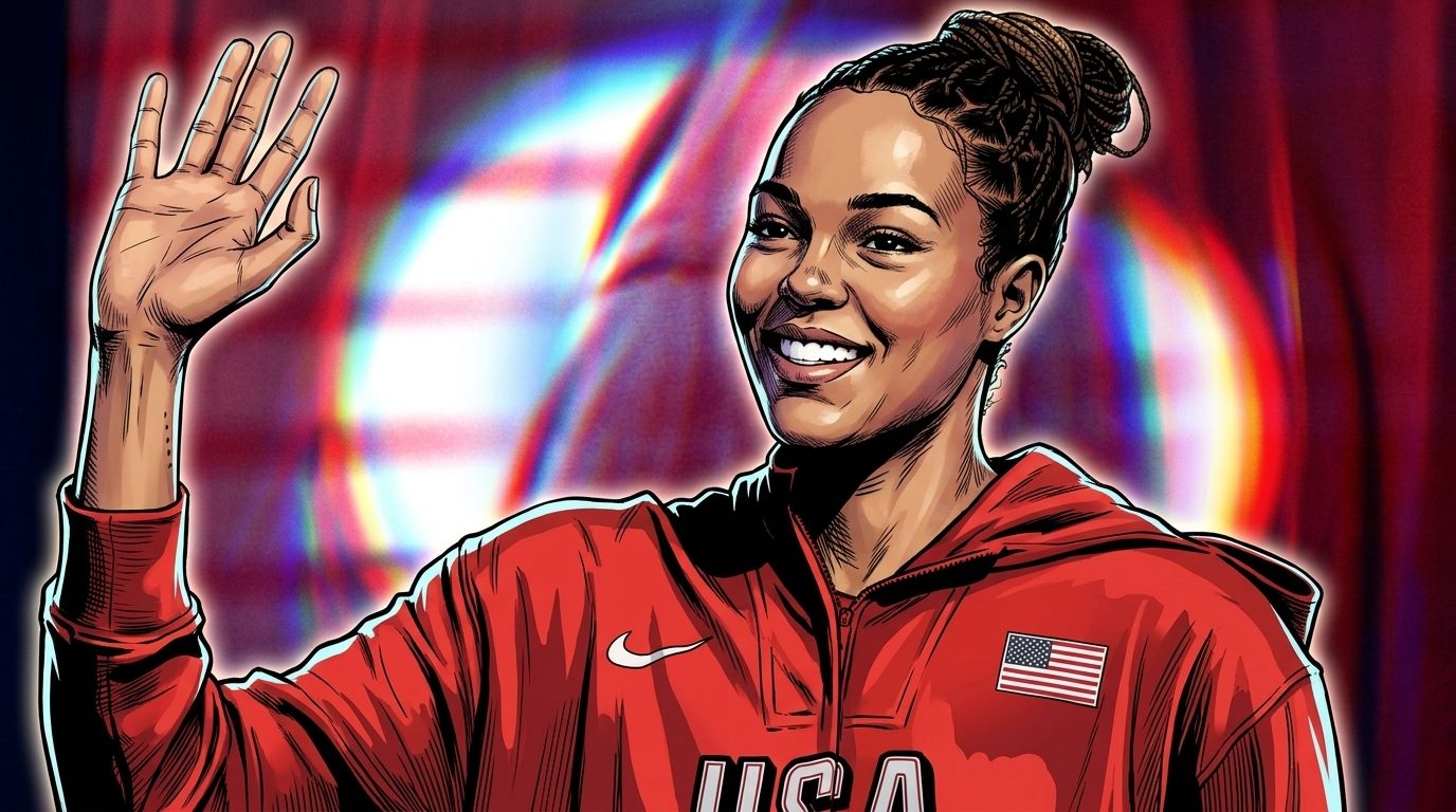 Napheesa Collier in a Team USA jersey after the 2026 FIBA Women's World Cup gold-medal win over France in Berlin